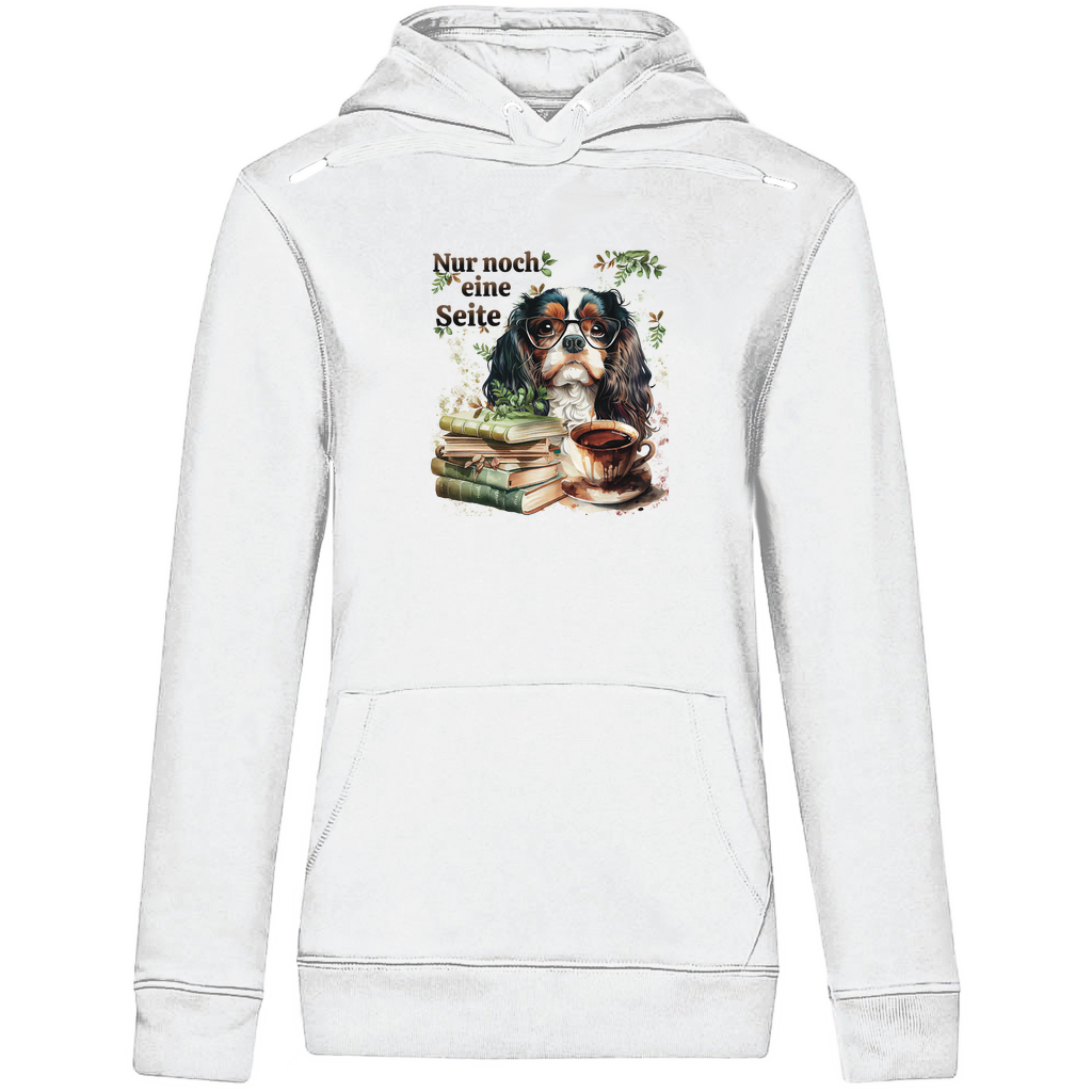 Bücherwurm - Bio-Hoodie für Damen