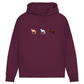 Pferde Trio - Bio-Hoodie für Damen