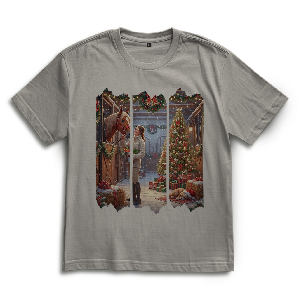 Weihnachtszauber im Stall - Oversize T-Shirt Unisex