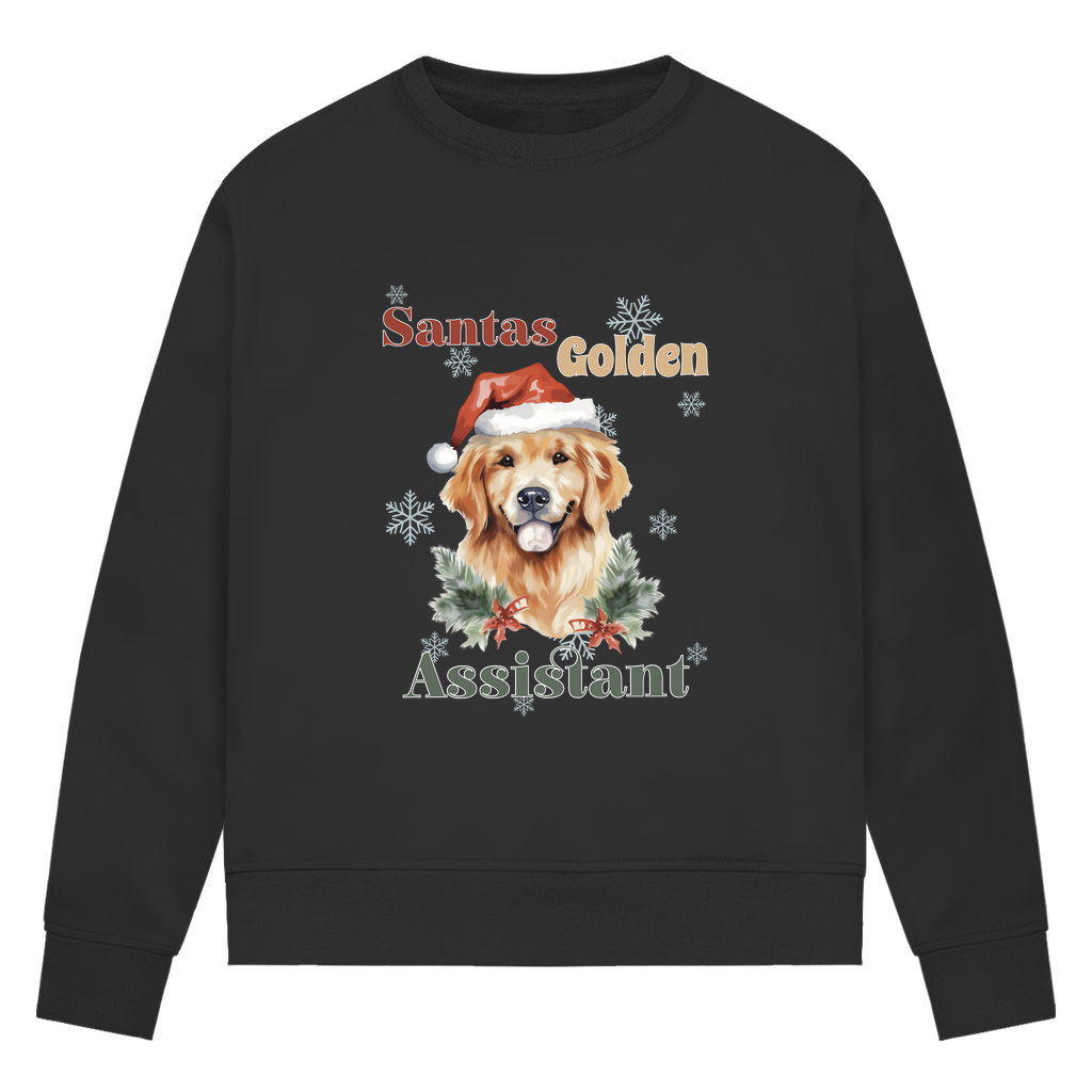 Santas Golden Assistant - Bio-Sweatshirt für Damen