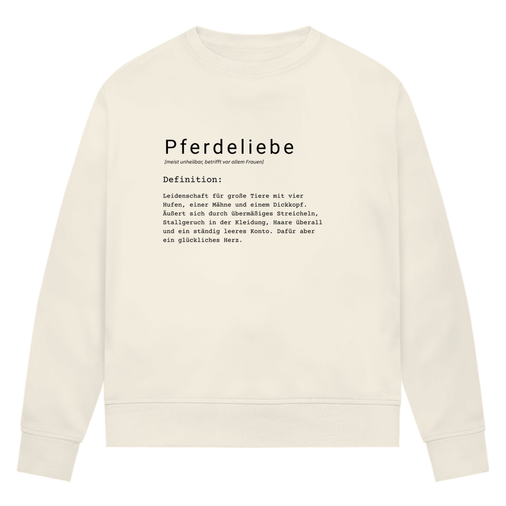 Pferdeliebe - Bio-Sweatshirt für Damen