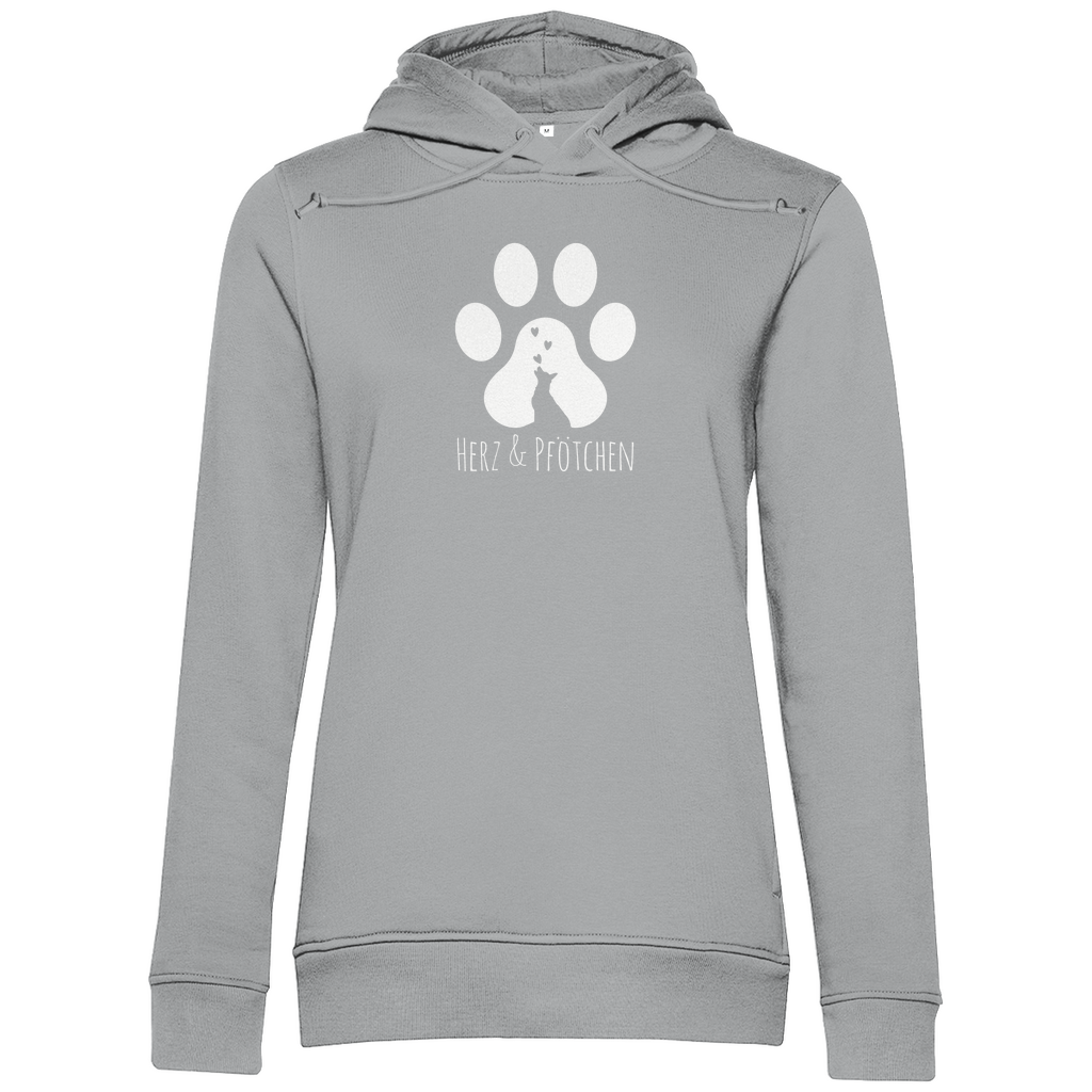 Herz und Pfötchen - Bio-Hoodie für Damen