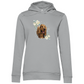 Flower Cocker Spaniel - Bio-Hoodie für Damen