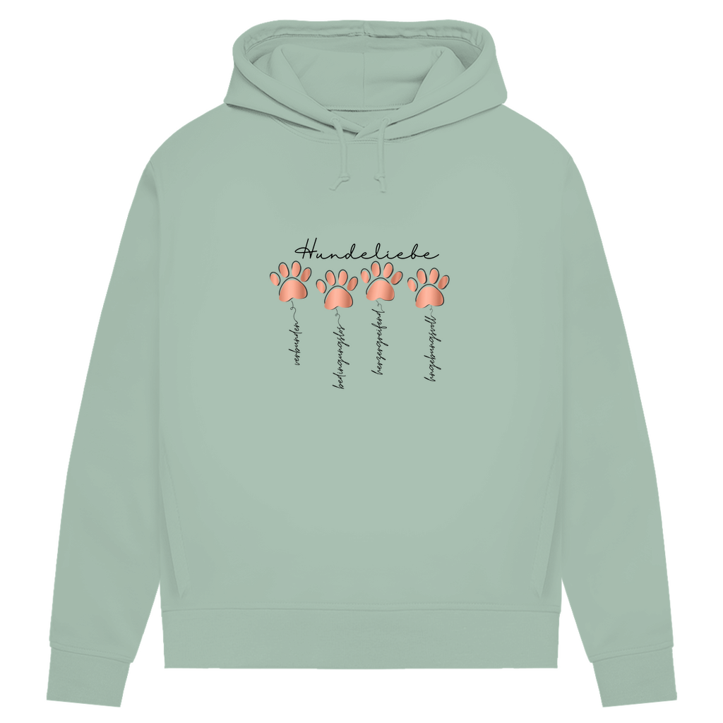 Hundeliebe - Bio-Hoodie für Damen