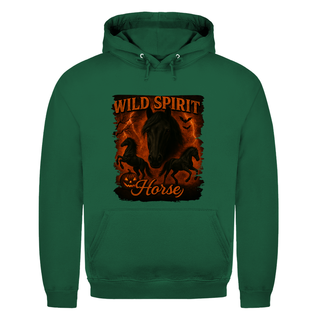 Black & Fire Horse - Hoodie Unisex
