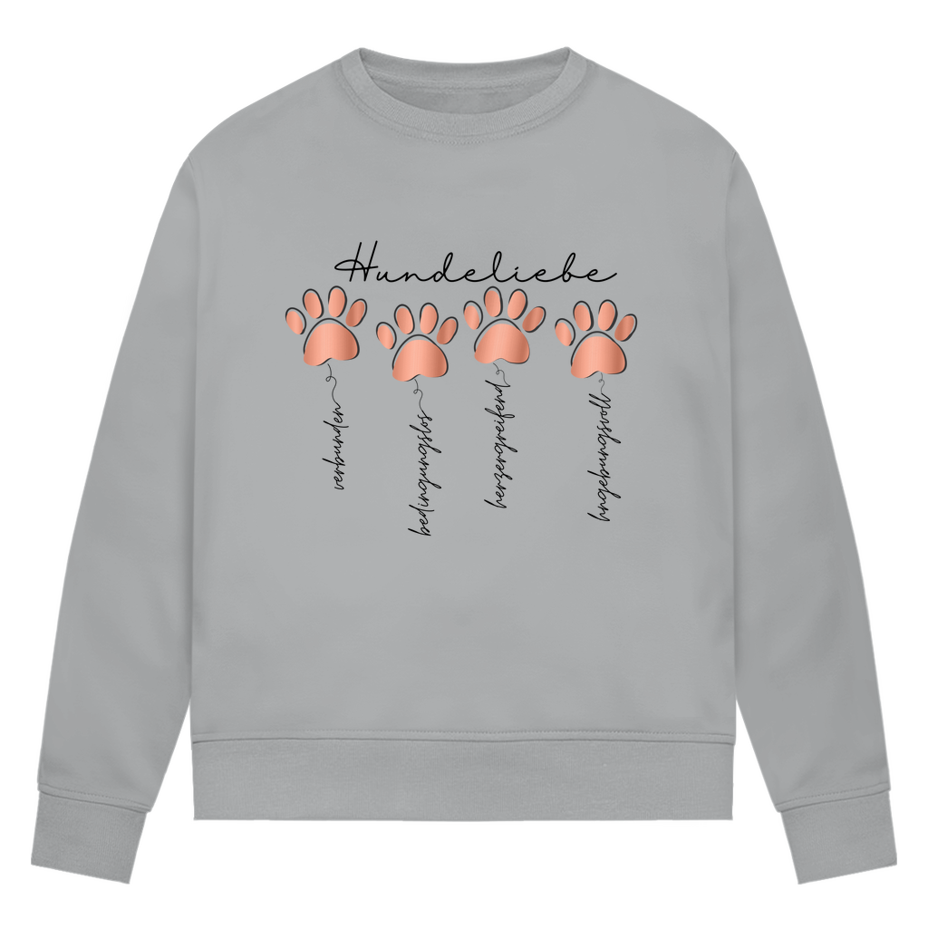 Hundeliebe - Bio-Sweatshirt für Damen