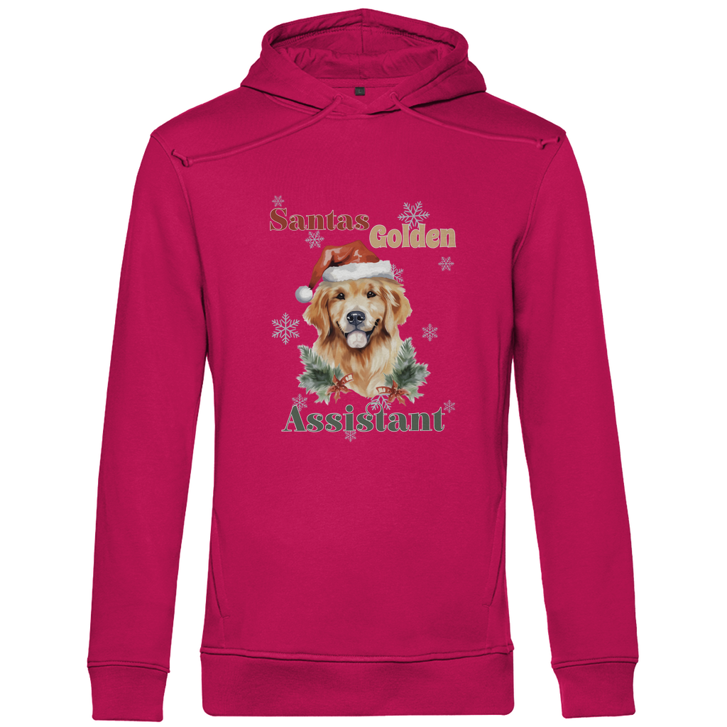 Santas Golden Assistantt - Bio-Hoodie für Herren-Weihnachten