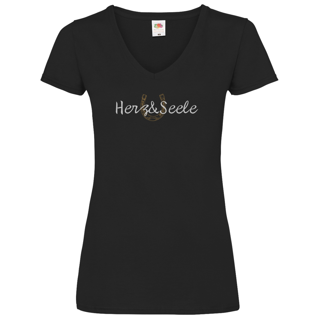 Herz und Seele - V-Shirt für Damen