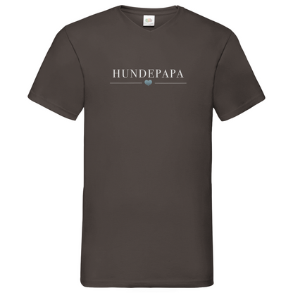 Hundepapa -V-Shirt für Herren