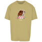 Flower Cavalier King Charles - Oversize T-Shirt Unisex-Dein Wunschtext