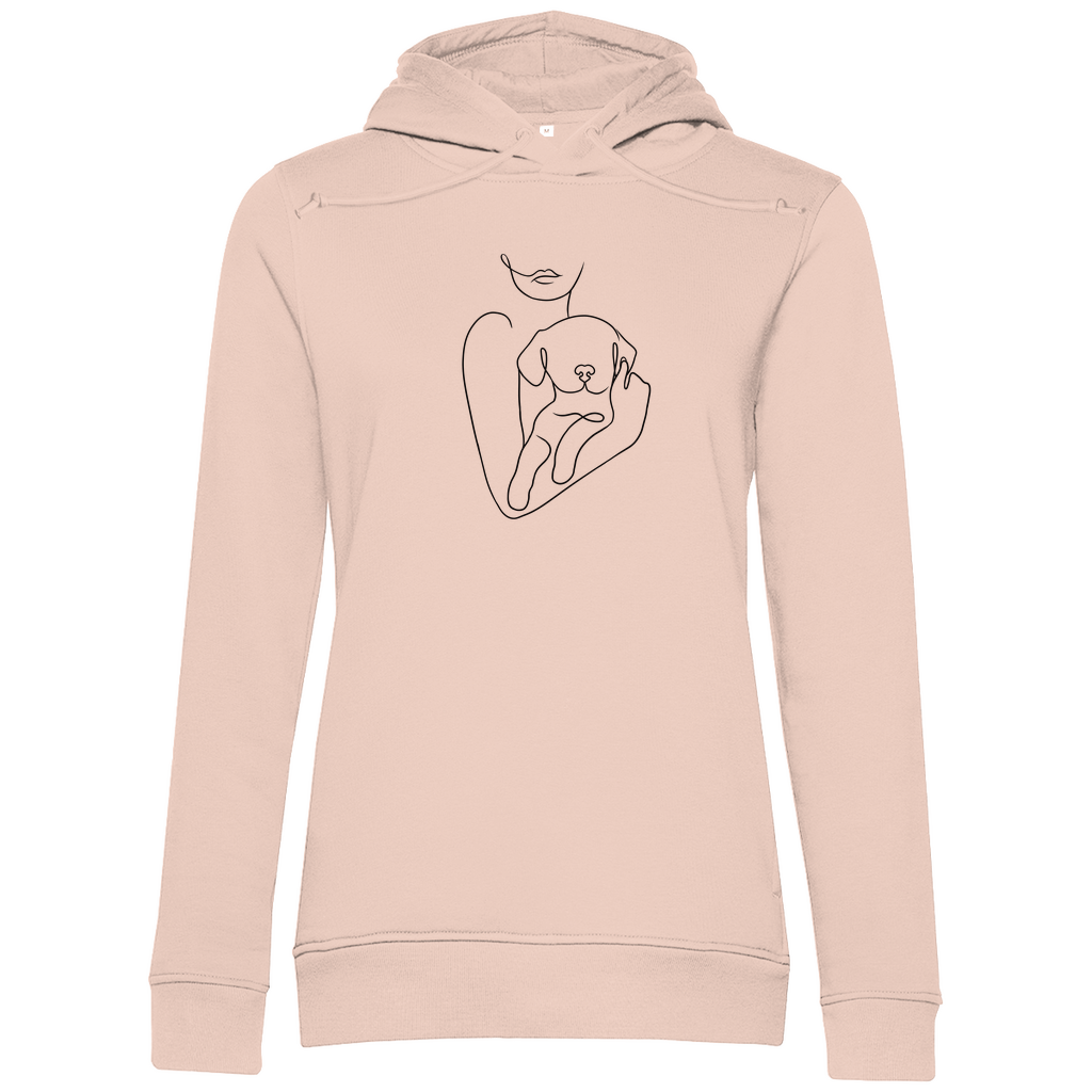 Welpenliebe - Bio-Hoodie für Damen