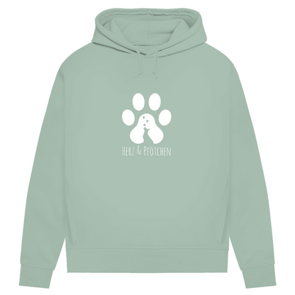 Herz und Pfötchen - Bio-Hoodie für Damen