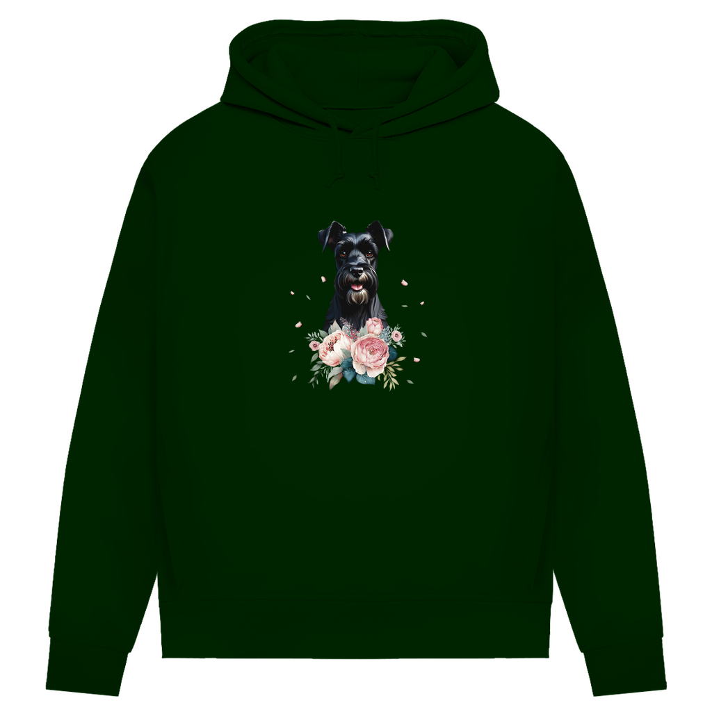 Flower Schnauzer - Bio-Hoodie für Damen