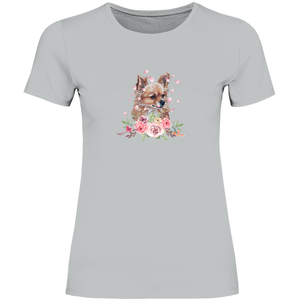 Flower Chihuahua - T-Shirt für Damen