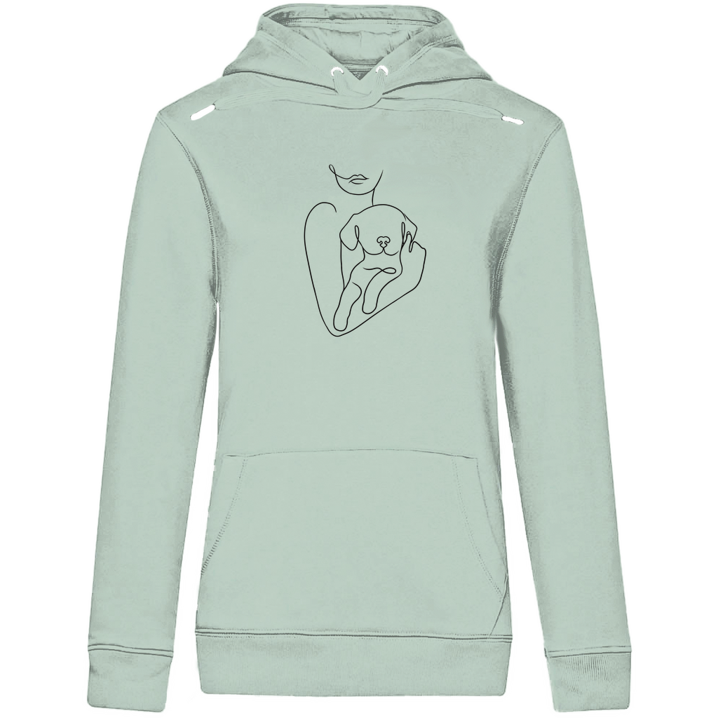 Welpenliebe - Bio-Hoodie für Damen