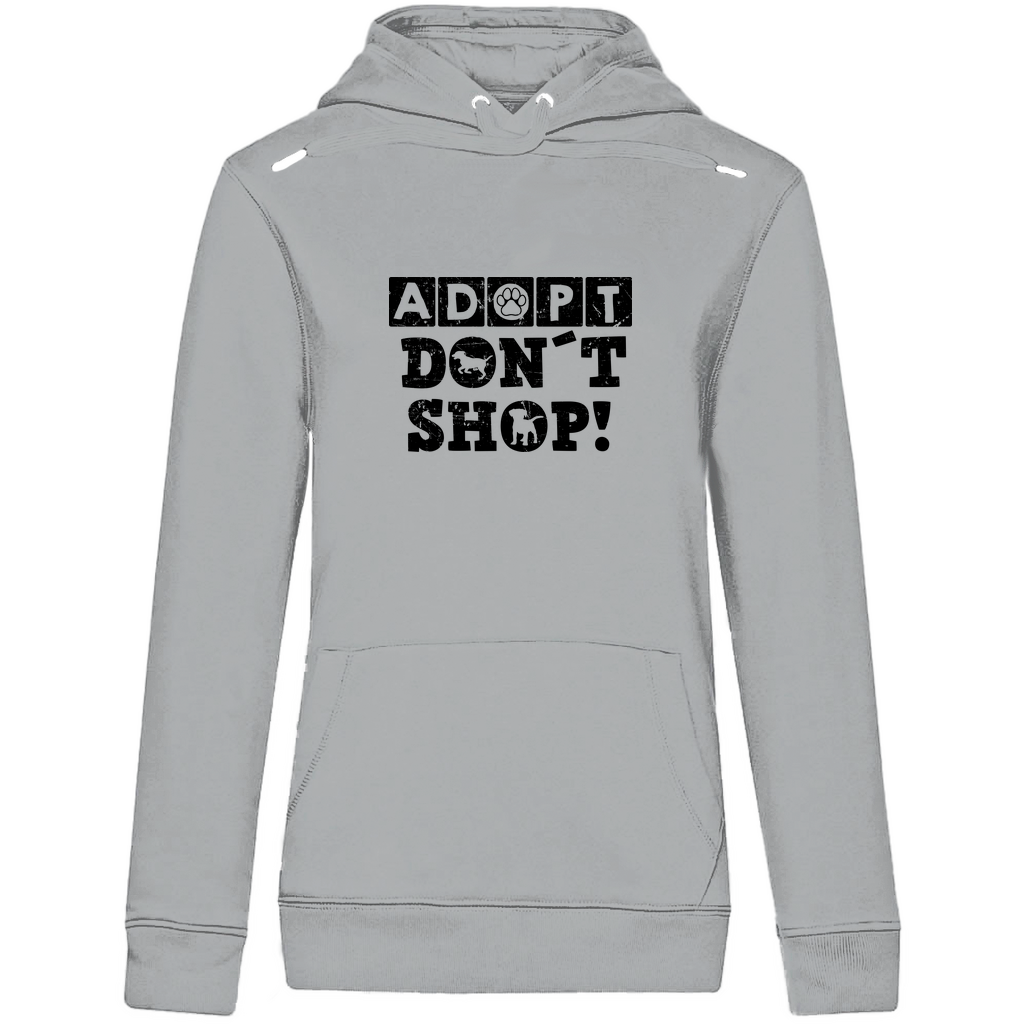 Adopt don't shop - Bio-Hoodie für Damen