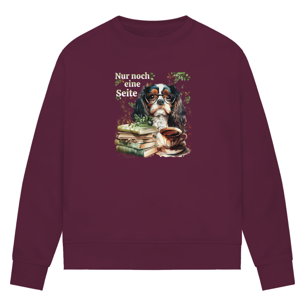 Bücherwurm - Bio-Sweatshirt für Damen