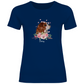 Flower Cavalier King Charles - T-Shirt für Damen-Dein Wunschtext