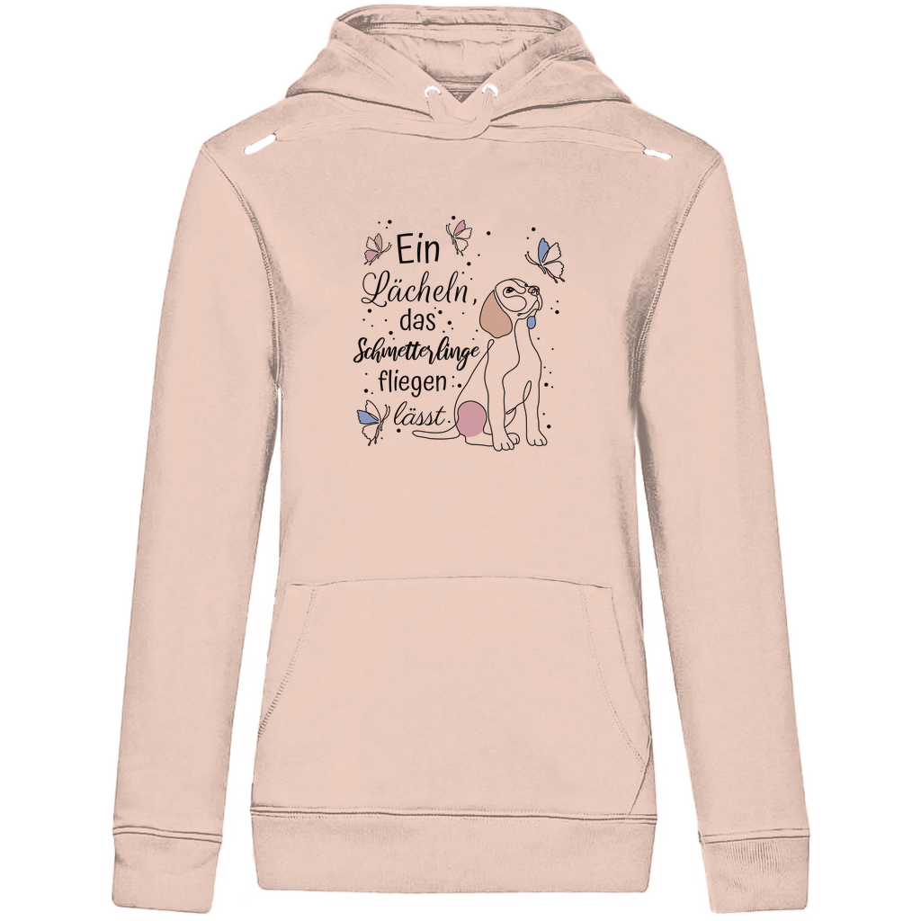 Schmetterlinge - Bio-Hoodie für Damen