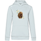 Flower Cocker Spaniel - Bio-Hoodie für Damen