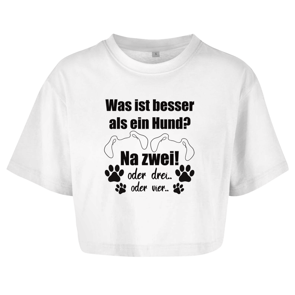 Je Mehr Desto Besser - Oversize Crop Top für Damen