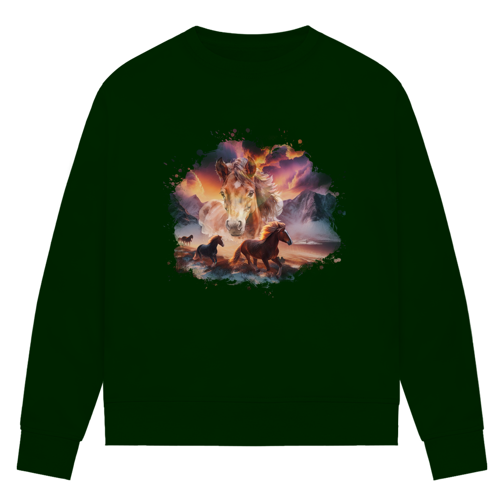 Magie der Pferde - Bio-Sweatshirt für Damen