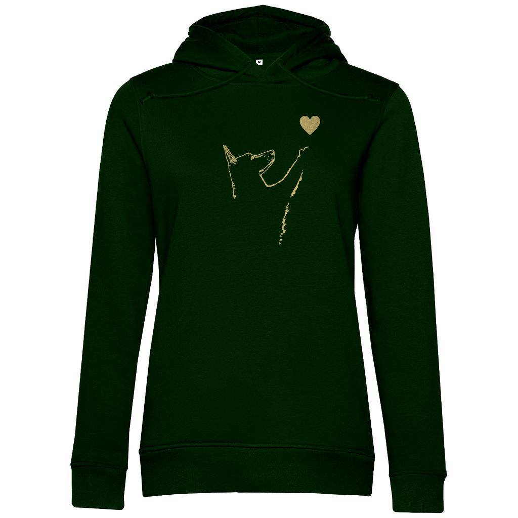 Liebe Hund - Bio-Hoodie für Damen