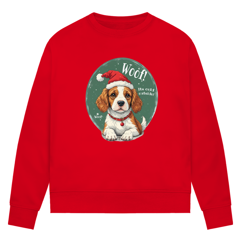 Wuff und Weihnachten - Bio-Sweatshirt für Damen