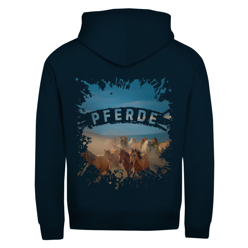 Wild & Frei - Zipper-Hoodie Unisex | Rückendruck