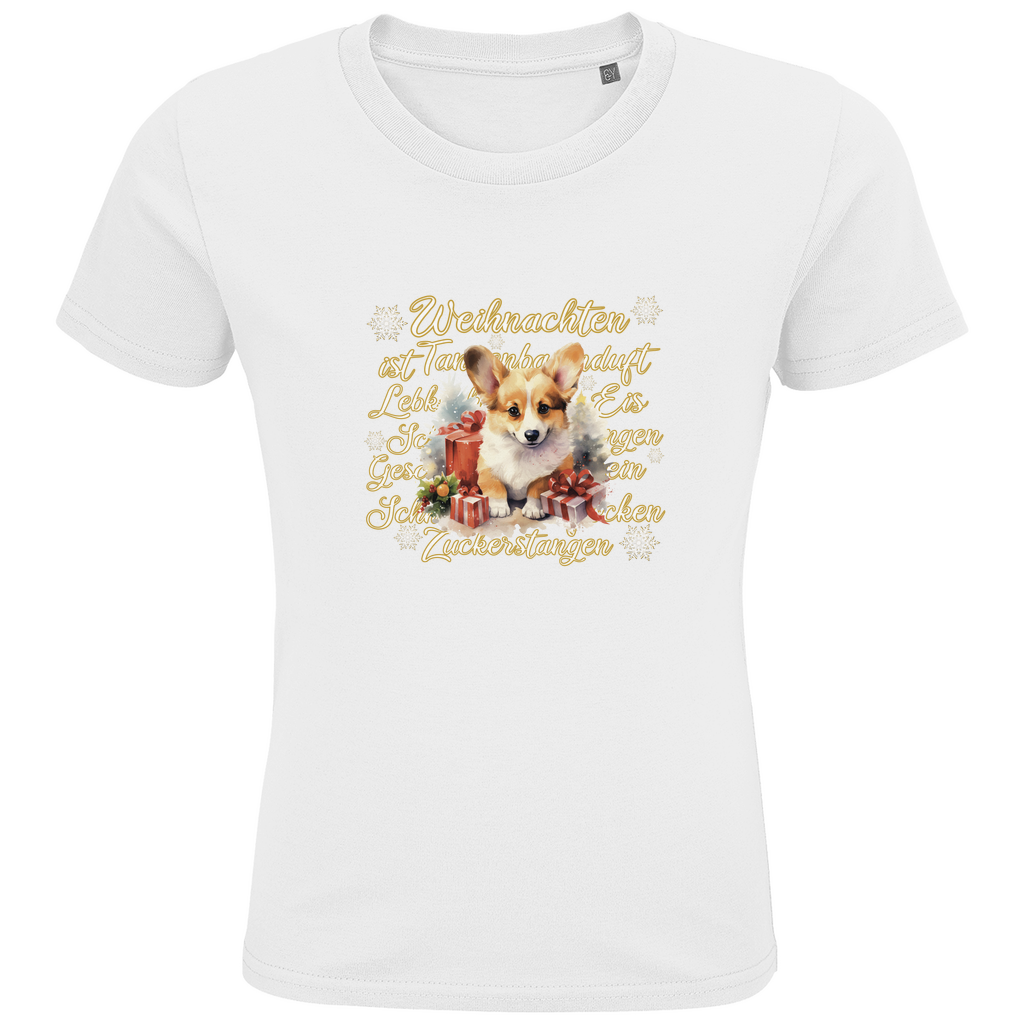 Weihnachten ist... Corgi - Bio T-Shirt für Kinder