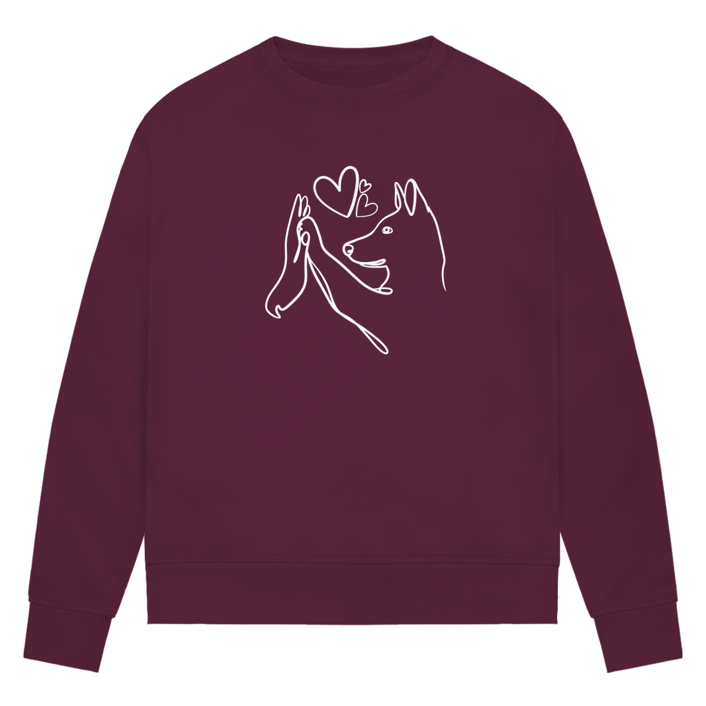 Wahre Liebe Stehohren - Bio-Sweatshirt für Damen