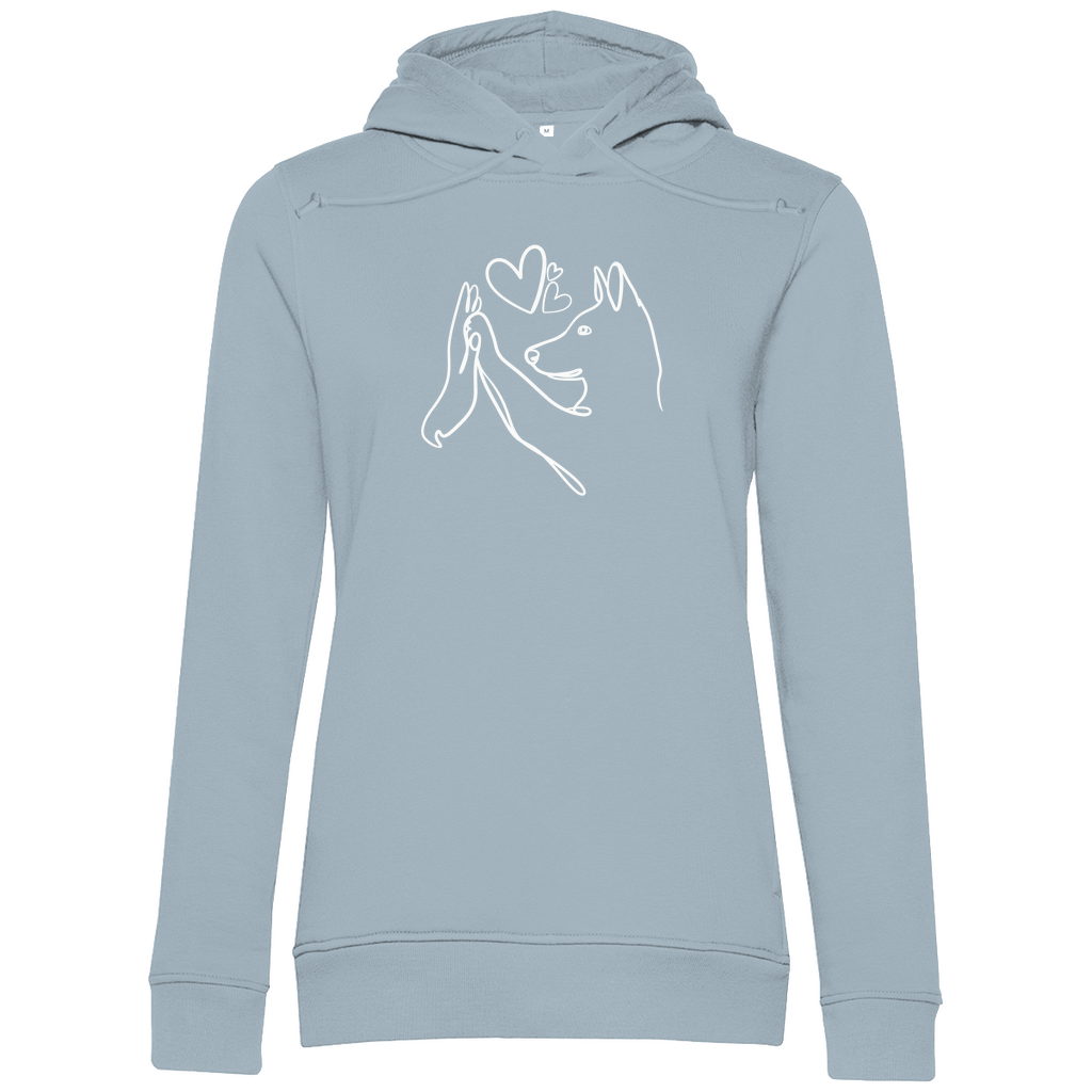 Wahre Liebe Stehohren - Bio-Hoodie für Damen