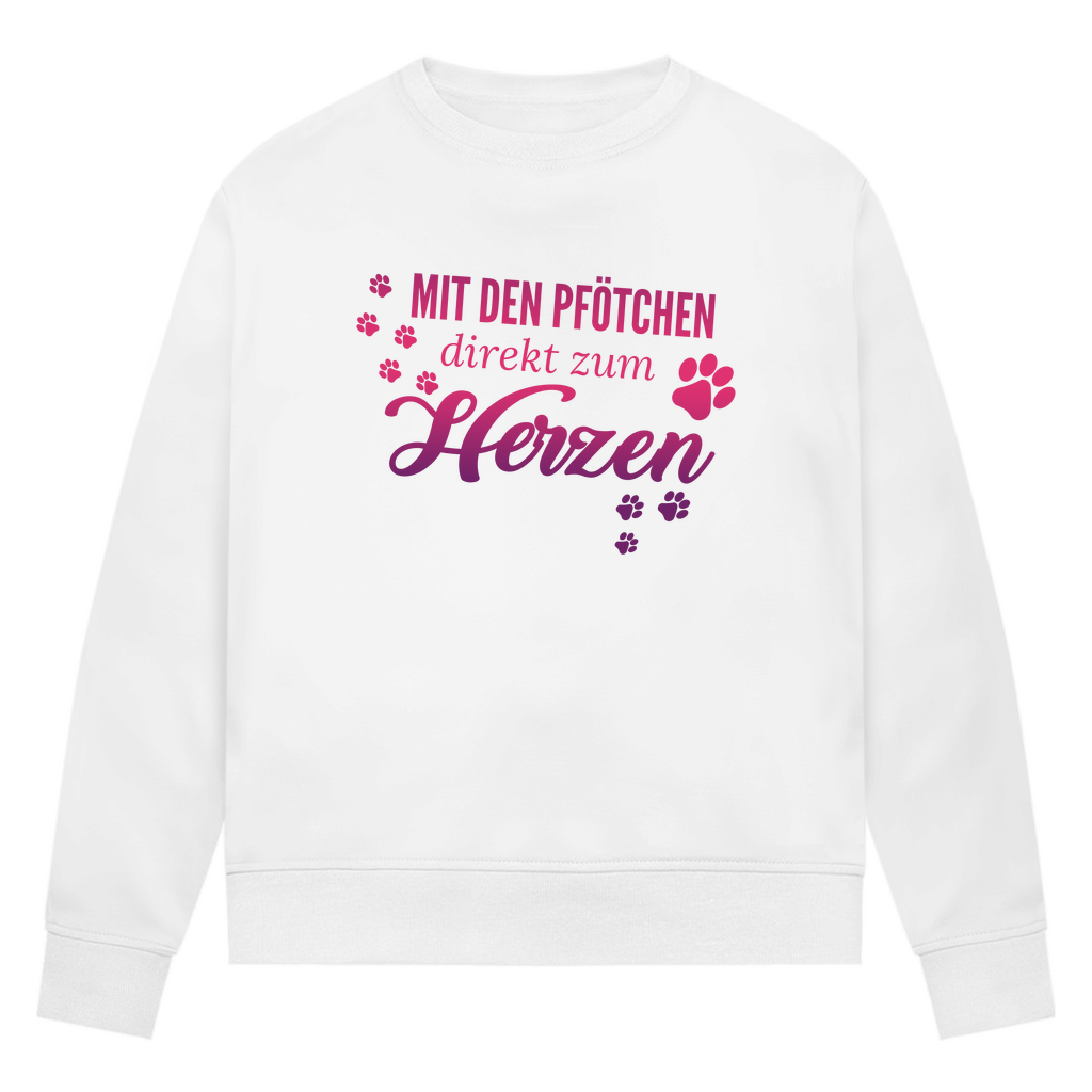 Direkt zum Herzen - Bio-Sweatshirt für Damen