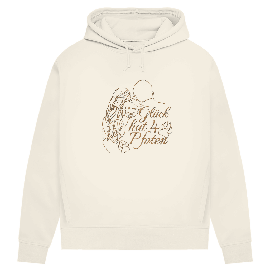 Vier Pfoten – Bio-Hoodie für Damen