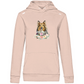 Flower Sheltie - Bio-Hoodie für Damen