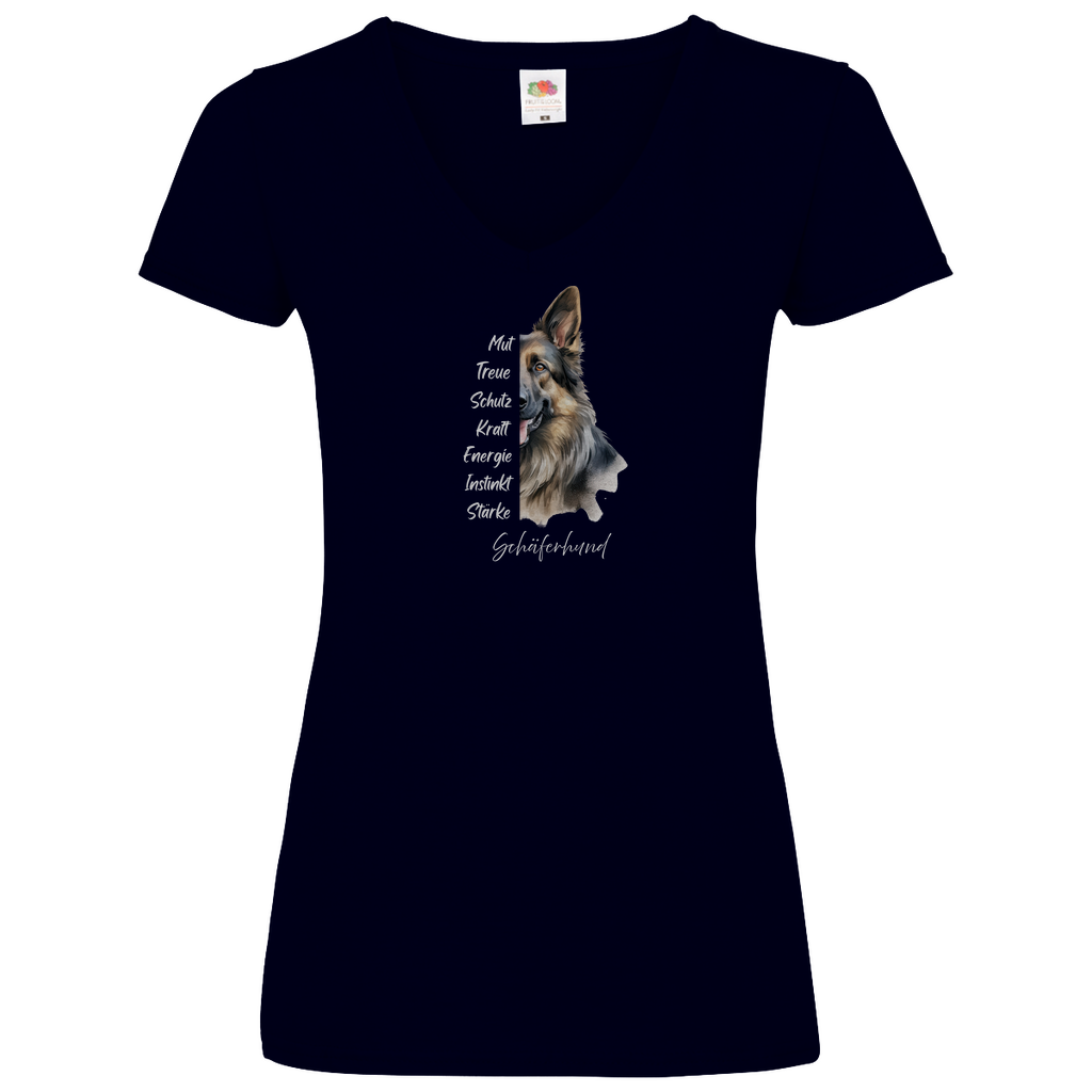 Schäferhund - V-Shirt für Damen