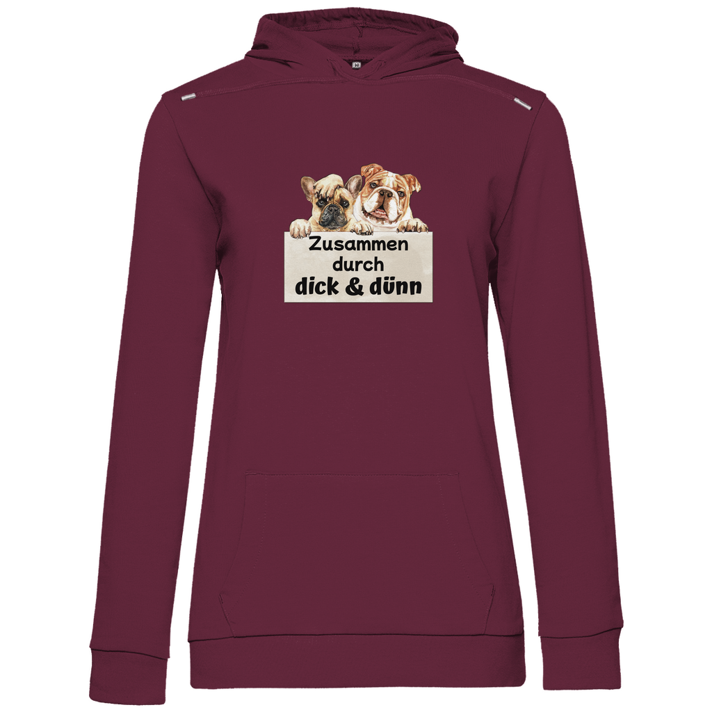 Dick und Dünn - Hoodie für Damen