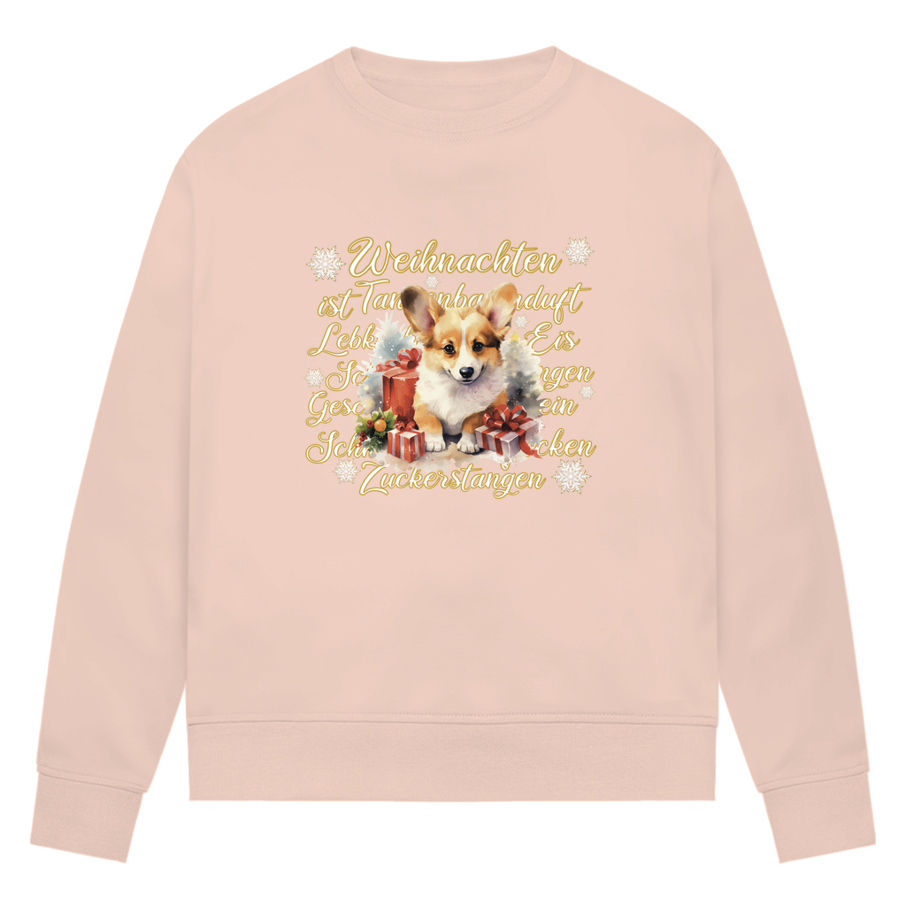 Weihnachten ist... Corgi - Bio-Sweatshirt für Damen