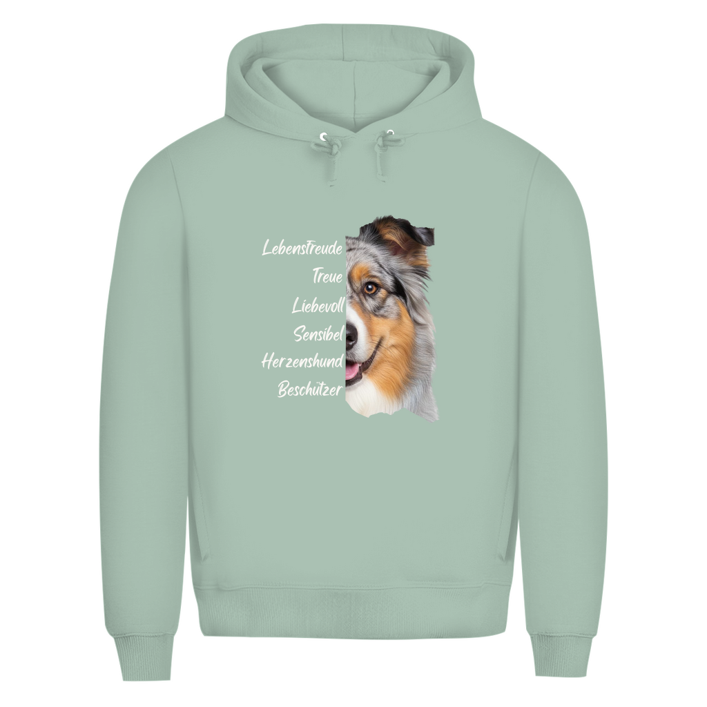 Australian Shepherd - Bio-Hoodie für Herren