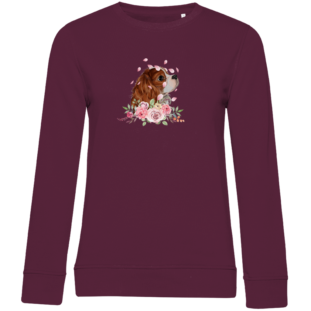 Flower Cavalier King Charles - Bio-Sweatshirt für Damen