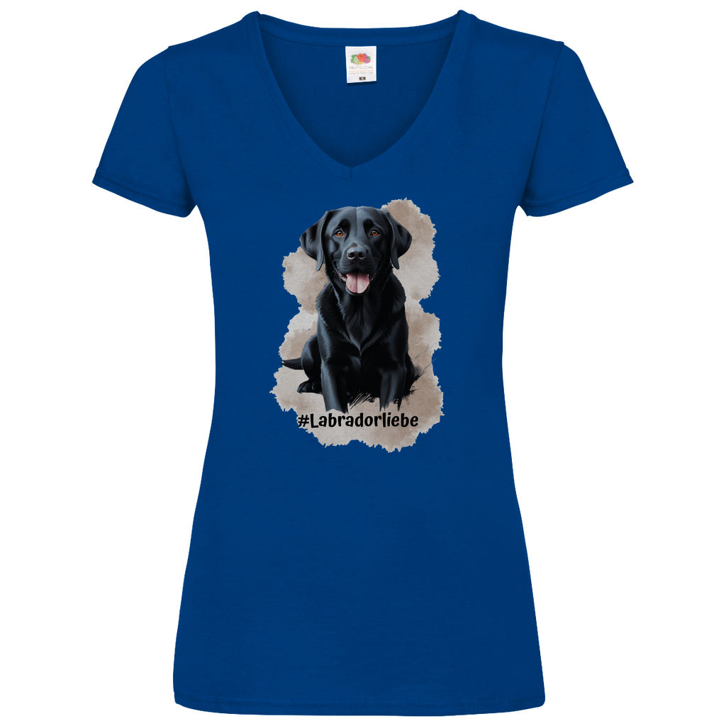 Labradorliebe - V-Shirt für Damen