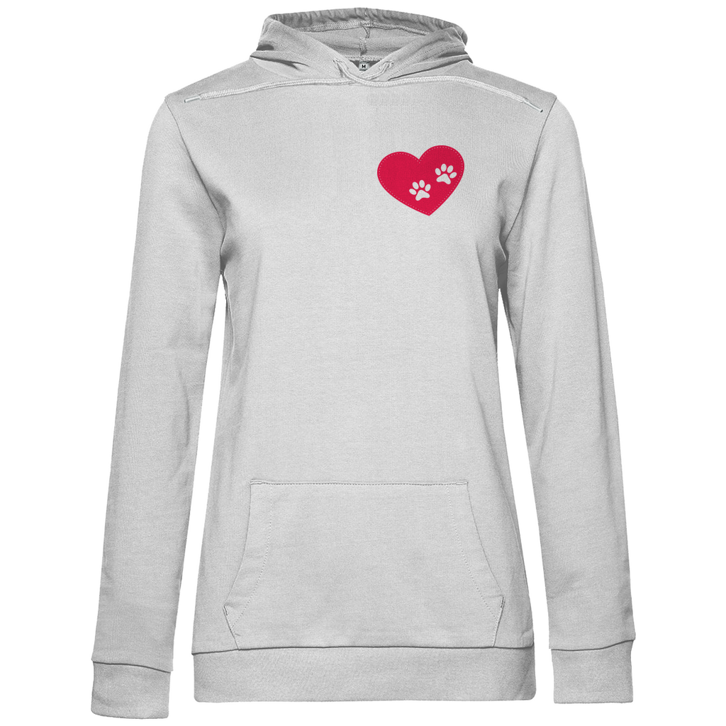 Pfötchen Im Herz - Hoodie für Damen