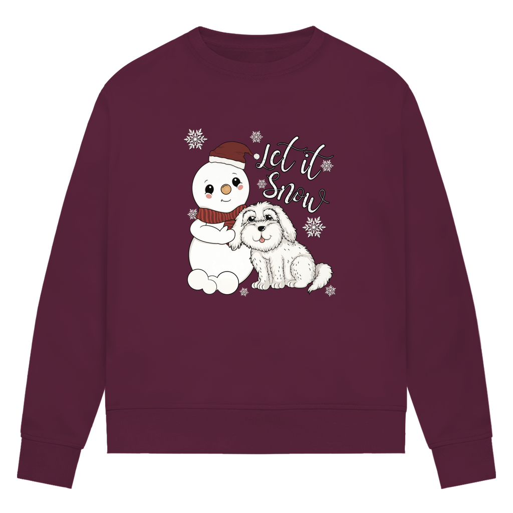 Let it snow - Bio-Sweatshirt für Damen