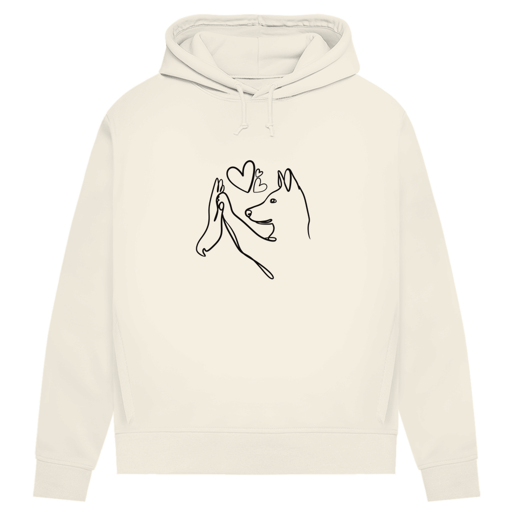 Wahre Liebe Stehohren - Bio-Hoodie für Damen