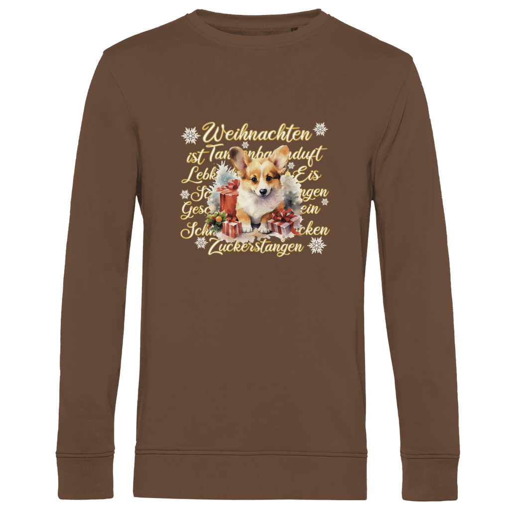 Weihnachten ist... Corgi - Bio-Sweatshirt für Herren-Weihnachten