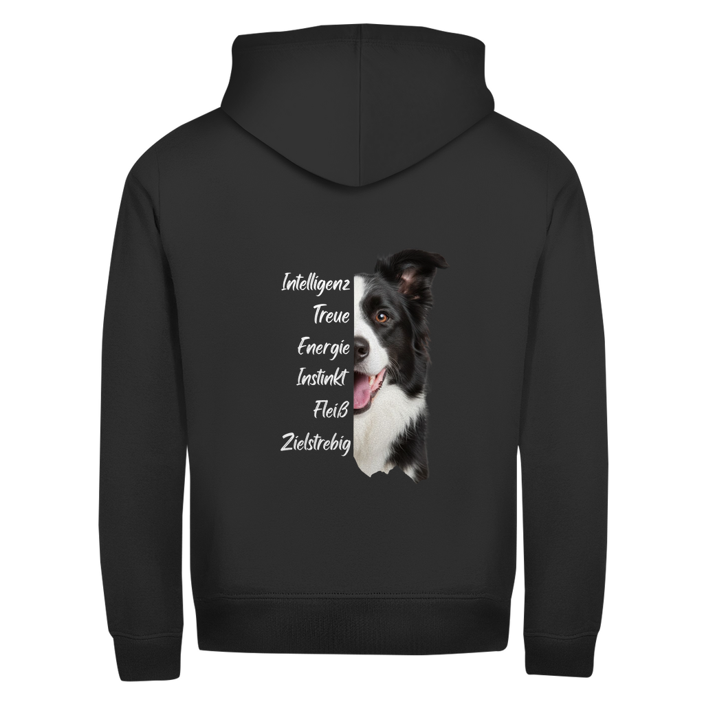 Border Collie- Zipper-Hoodie Unisex