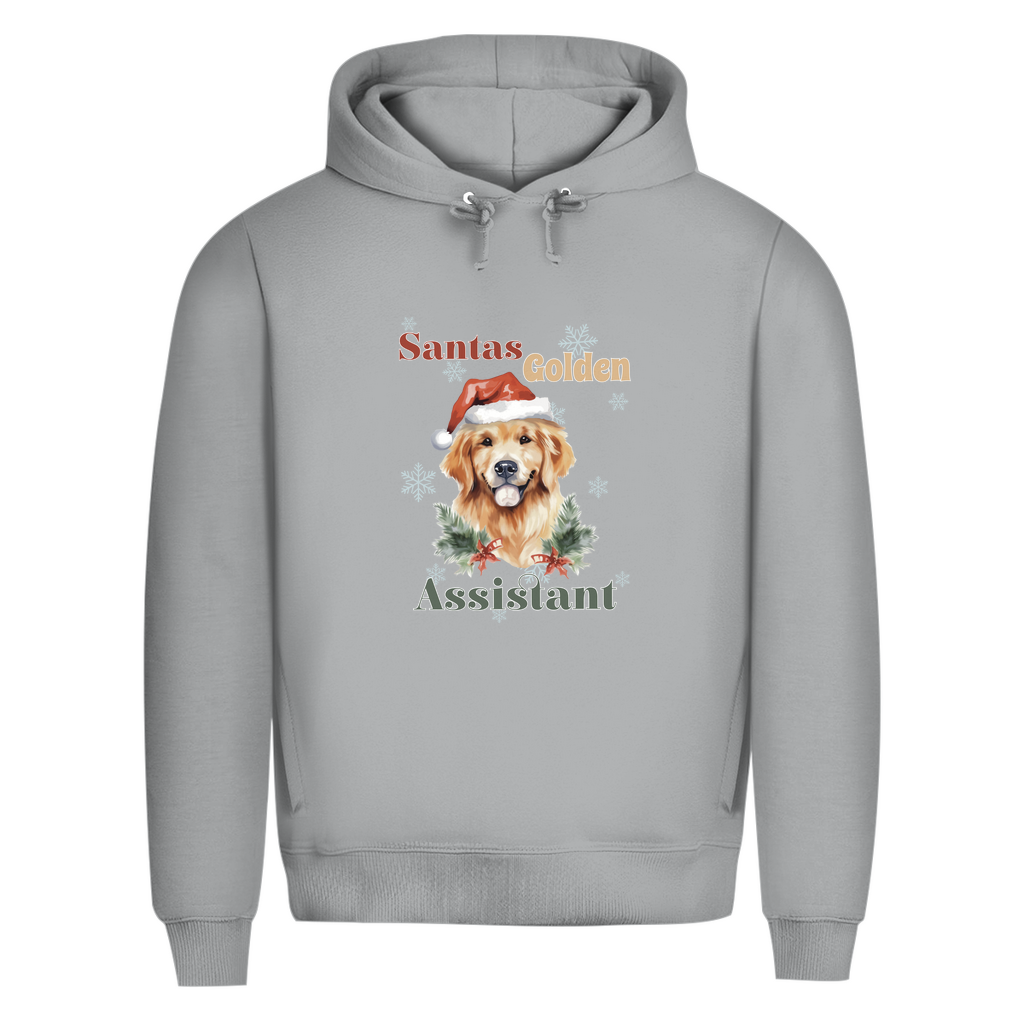 Santas Golden Assistantt - Bio-Hoodie für Herren