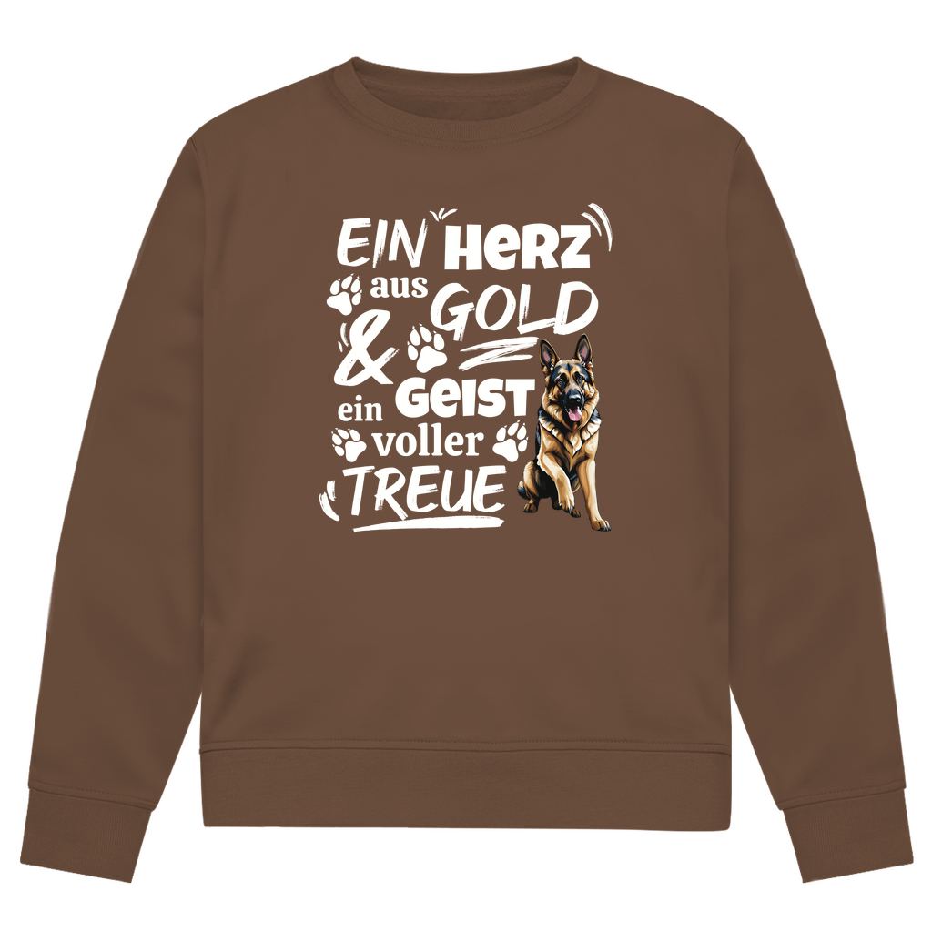 Herz aus Gold - Bio-Sweatshirt für Herren
