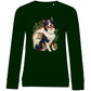 Dogs & Pines - Bio-Sweatshirt für Damen-Weihnachten