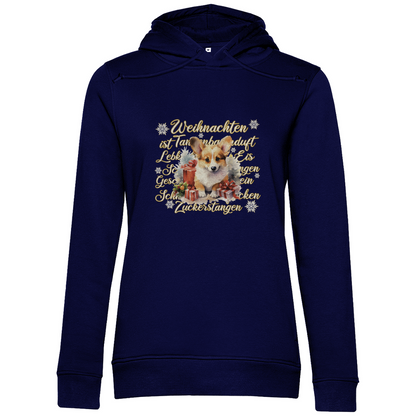 Weihnachten ist... Corgi - Bio-Hoodie für Damen-Weihnachten